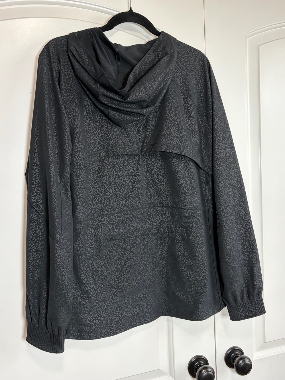 ATHLETA Running Free Printed Jacket Black Cosmos Hooded Running XL - Picture 10 of 15